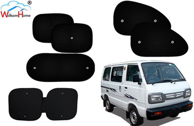 WolkomHome Dashboard, Side Window, Rear Window Sun Shade For Maruti Suzuki Omni(Black)