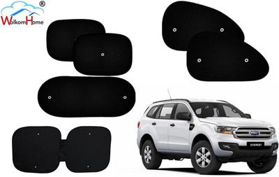 WolkomHome Dashboard, Side Window, Rear Window Sun Shade For Ford(Black)