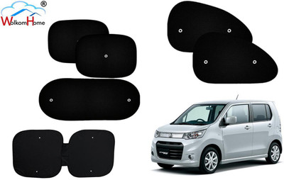 WolkomHome Dashboard, Side Window, Rear Window Sun Shade For Maruti Suzuki WagonR Stingray(Black)