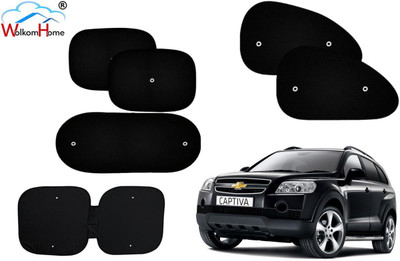 WolkomHome Dashboard, Side Window, Rear Window Sun Shade For Chevrolet Captiva(Black)