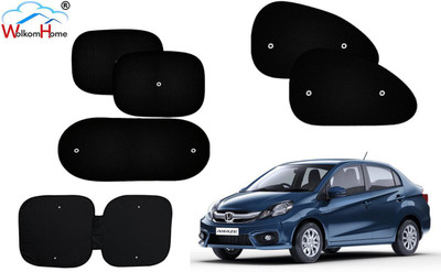WolkomHome Dashboard, Side Window, Rear Window Sun Shade For Honda(Black)
