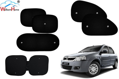 WolkomHome Dashboard, Side Window, Rear Window Sun Shade For Mahindra Verito(Black)