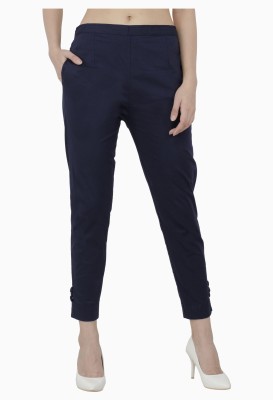 AAKRITHI Regular Fit Women Dark Blue Trousers