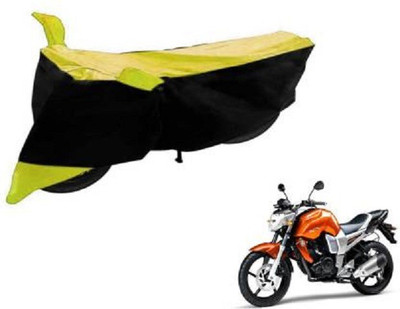 Star India Waterproof Two Wheeler Cover for Yamaha(FZ16, Black, Yellow)