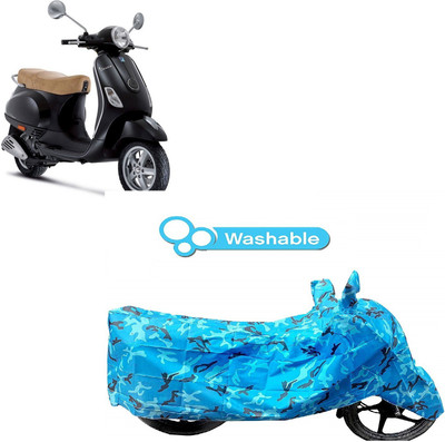 ANLOPE Two Wheeler Cover for Piaggio(Vespa LX, Blue)