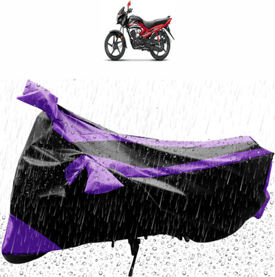 Flipkart SmartBuy Waterproof Two Wheeler Cover for Honda(Dream Yuga, Black, Purple)