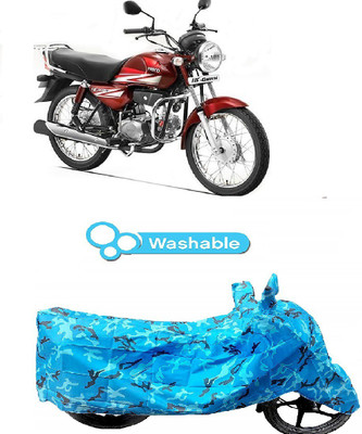 COVERPLANET Two Wheeler Cover for Hero(CD deluxe, Blue)