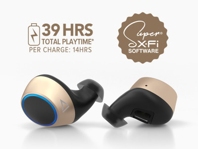 CREATIVE Outlier Gold True Wireless Bluetooth Headset(Gold, True Wireless)