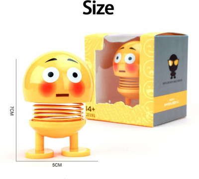Universal SMILEY / EMOJI SPRING BOBBLE HEAD PACK OF 2...