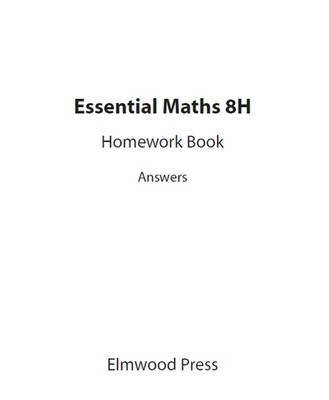 Essential Maths 8H Homework Answers(English, Paperback, White Michael)