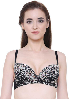Diva World Women Push-up Lightly Padded Bra(Black)