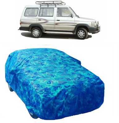 Gargi Traders Car Cover For Toyota Qualis (With Mirror Pockets)(Blue)