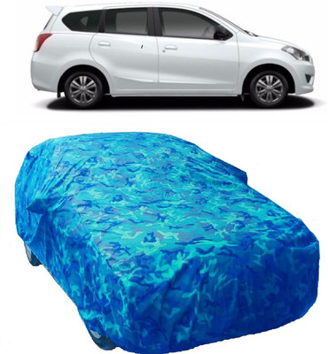 Gargi Traders Car Cover For Nissan Go (With Mirror Pockets)(Blue)