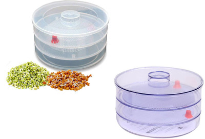 DESTINY INTERNATIONA Plastic Sprout Maker  - 1 L(Pack of 2, Clear)