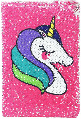 JAMBOREE Sequin DIary A5 Diary Yes 160 Pages(Pink)
