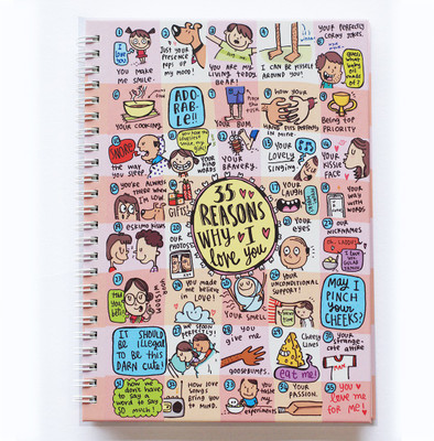 Alicia Souza Ruled Notebook A5 Notebook Ruled 70 Pages(Multicolor)