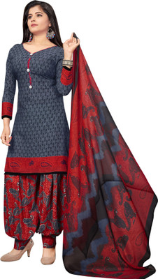 Saara Crepe Printed Salwar Suit Material(Unstitched)