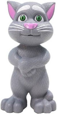 Impressions Talking Tom Cat Toy for Kids Speaking Repeats What You Say - Best Gift(Grey)