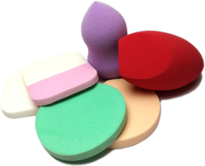 Kelli Beauty Blender Makeup Sponge Set Of 6 (Puffs)
