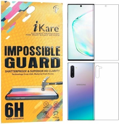 iKare Front and Back Screen Guard for Samsung Galaxy Note 10(Pack of 2)