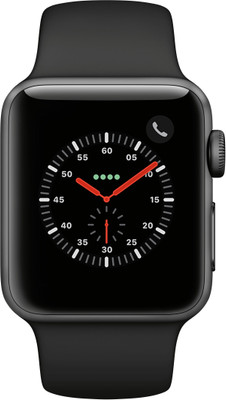 Apple Watch Series 3 GPS + Cellular(Black Strap, Regular)