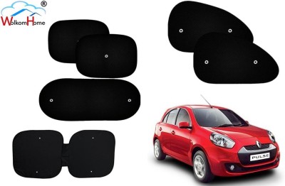 WolkomHome Dashboard, Side Window, Rear Window Sun Shade For Renault Pulse(Black)