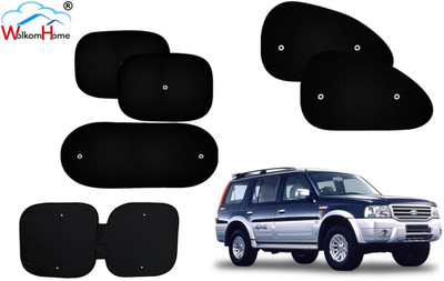 WolkomHome Dashboard, Side Window, Rear Window Sun Shade For Ford Endeavour(Black)