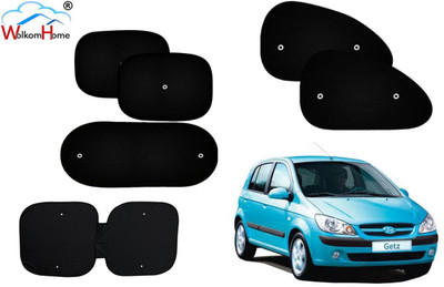 WolkomHome Dashboard, Side Window, Rear Window Sun Shade For Hyundai Getz(Black)
