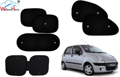 WolkomHome Dashboard, Side Window, Rear Window Sun Shade For Daewoo Matiz(Black)