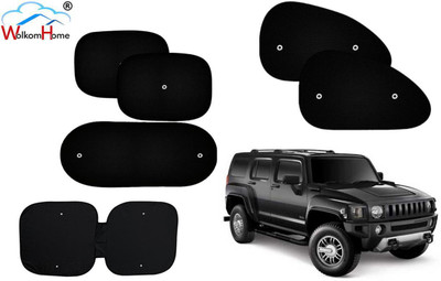 WolkomHome Dashboard, Side Window, Rear Window Sun Shade For Universal For Car Hummer H3(Black)