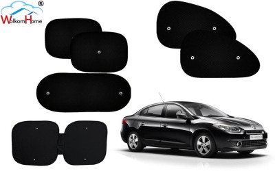 WolkomHome Dashboard, Side Window, Rear Window Sun Shade For Renault Fluence(Black)