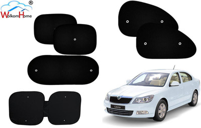 WolkomHome Dashboard, Side Window, Rear Window Sun Shade For Skoda Laura(Black)