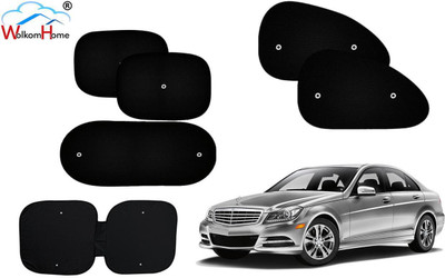 WolkomHome Dashboard, Side Window, Rear Window Sun Shade For Mercedes Benz C250(Black)