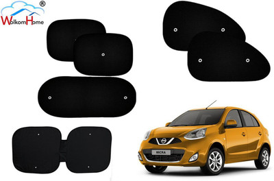 WolkomHome Dashboard, Side Window, Rear Window Sun Shade For Nissan(Black)
