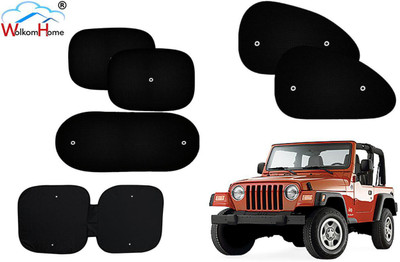 WolkomHome Dashboard, Side Window, Rear Window Sun Shade For Jeep Jeep(Black)
