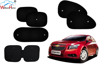 WolkomHome Dashboard, Side Window, Rear Window Sun Shade For Chevrolet Cruze(Black)