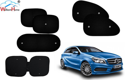 WolkomHome Dashboard, Side Window, Rear Window Sun Shade For Mercedes Benz A180(Black)
