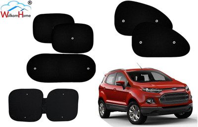WolkomHome Dashboard, Side Window, Rear Window Sun Shade For Ford Ecosport(Black)