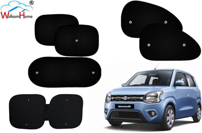WolkomHome Dashboard, Side Window, Rear Window Sun Shade For Maruti Suzuki Wagon R 1.0(Black)