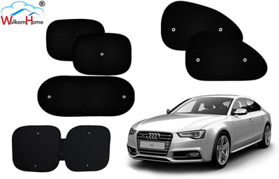 WolkomHome Dashboard, Side Window, Rear Window Sun Shade For Audi S5(Black)
