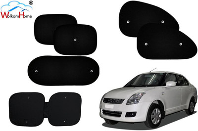 WolkomHome Dashboard, Side Window, Rear Window Sun Shade For Maruti Suzuki Swift Dzire(Black)