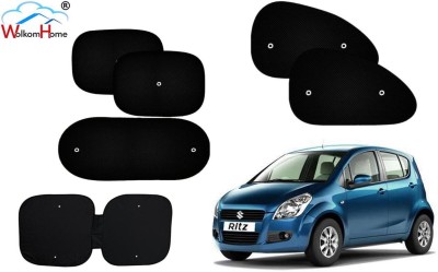 WolkomHome Dashboard, Side Window, Rear Window Sun Shade For Maruti Suzuki Ritz(Black)