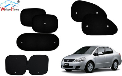 WolkomHome Dashboard, Side Window, Rear Window Sun Shade For Maruti Suzuki SX4(Black)