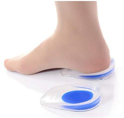 Fulkiza Gel Heel cups Silicon Heel Pad for Heel Ankle Pain Heel Support Ankle Support(Multicolor)