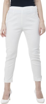 Riya Collections Regular Fit Women White Trousers