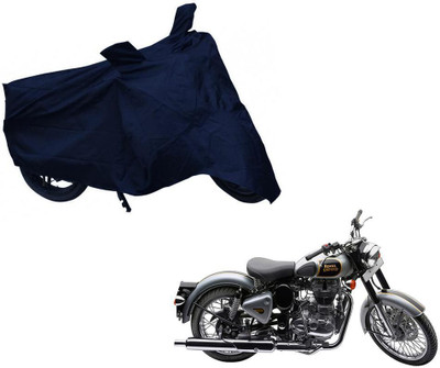 Auto Kite Waterproof Two Wheeler Cover for Royal Enfield(Classic 500, Blue)