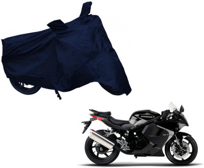 Auto Kite Waterproof Two Wheeler Cover for Hyosung(GT250R, Blue)