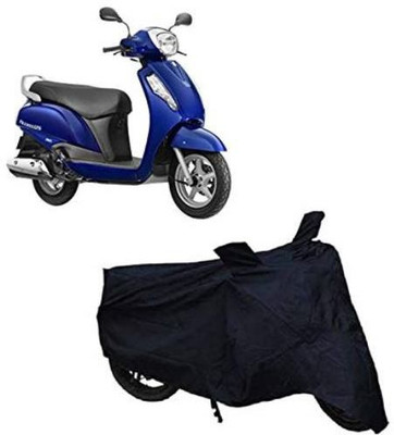 VSQUaRe Waterproof Two Wheeler Cover for Suzuki(Access, Black)
