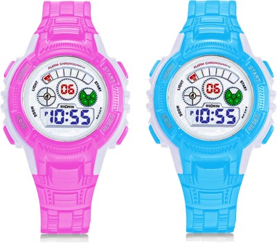 Time Up Combo of 2,Alarm,WaterProof,Stopwatch Kids Digital Watch  - For Boys & Girls