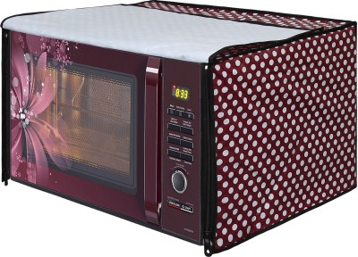 Dream Care Microwave Oven  Cover(Width: 51 cm, Purple, White)